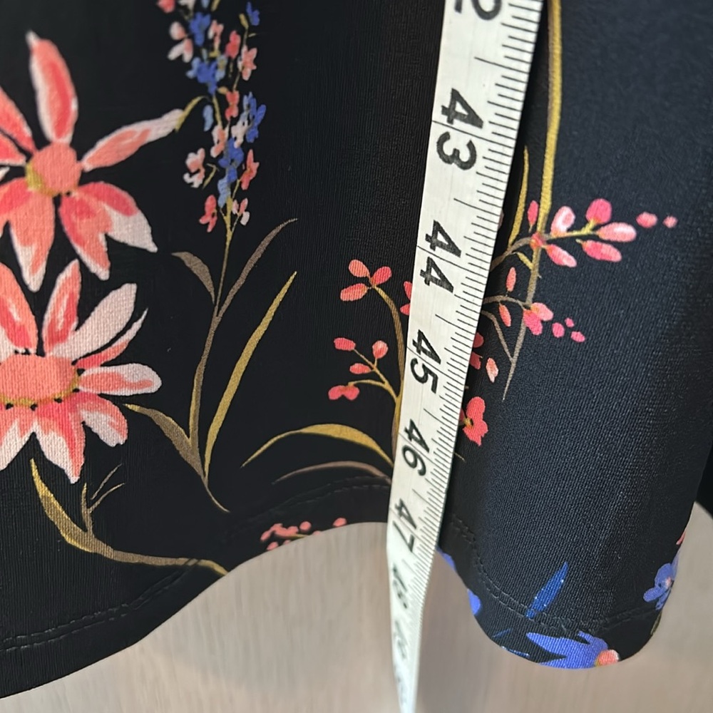 MSK maxi dress. New! Black, pink, blue, floral. Size S - Picture 6 of 10